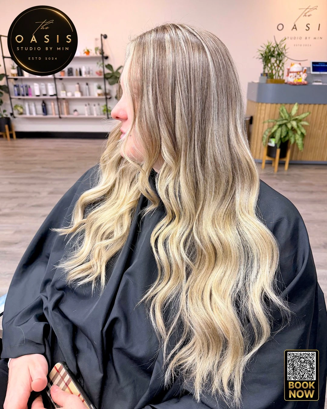 Soft, defined body wave perm creating effortless volume and texture